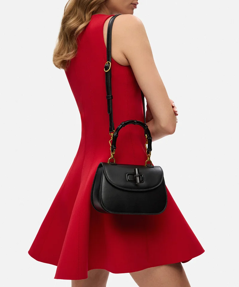 ابيكول Leather-Effect Flap Bag